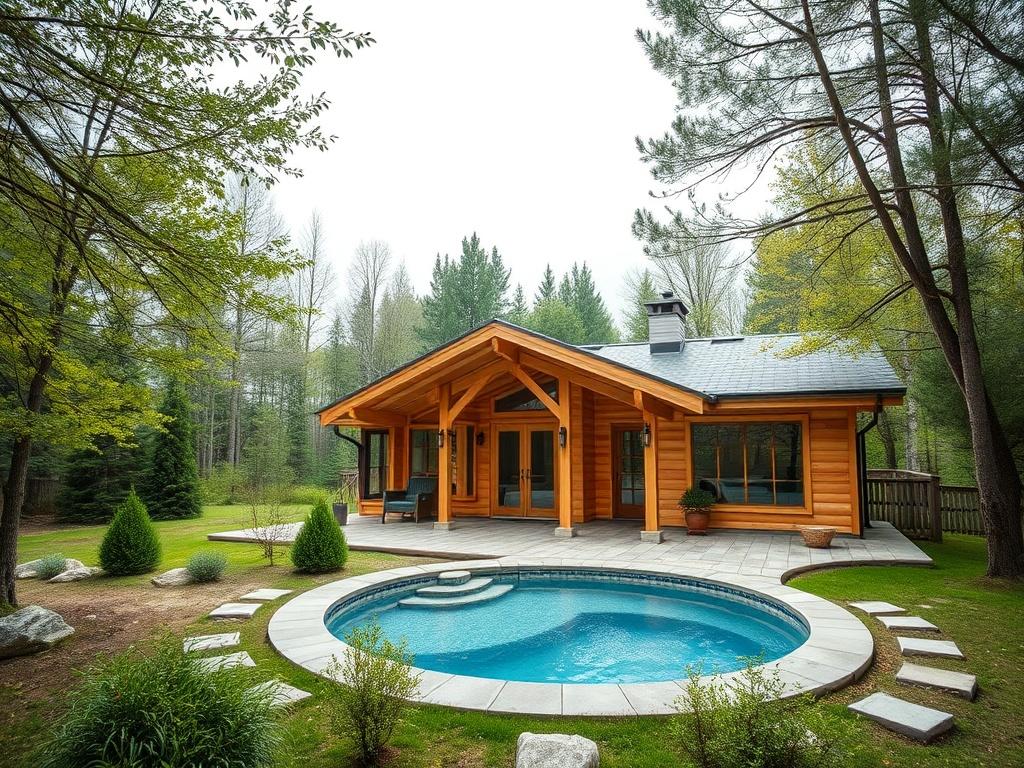 vikmetal.ru | Проект дома из клееного бруса с сауной